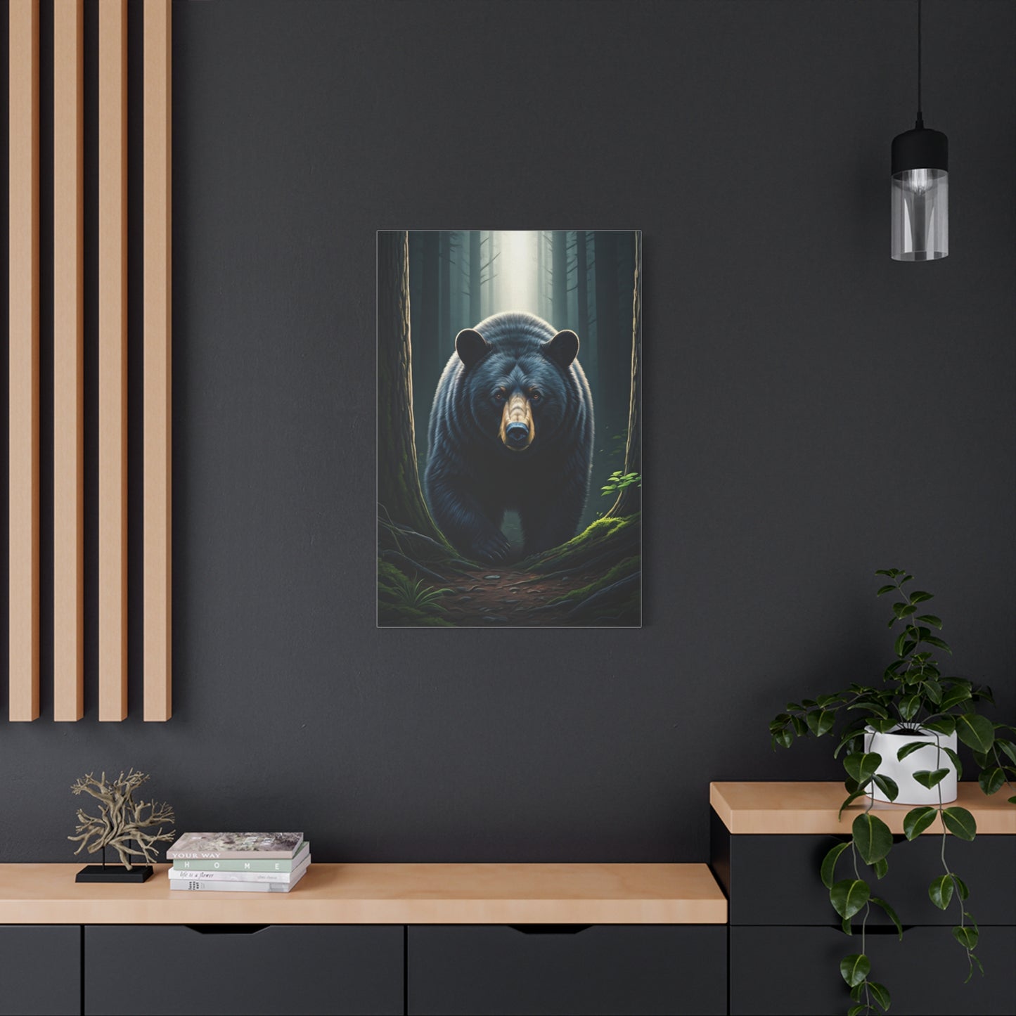Forest Path Guardian Bear Wall Art & Canvas Prints