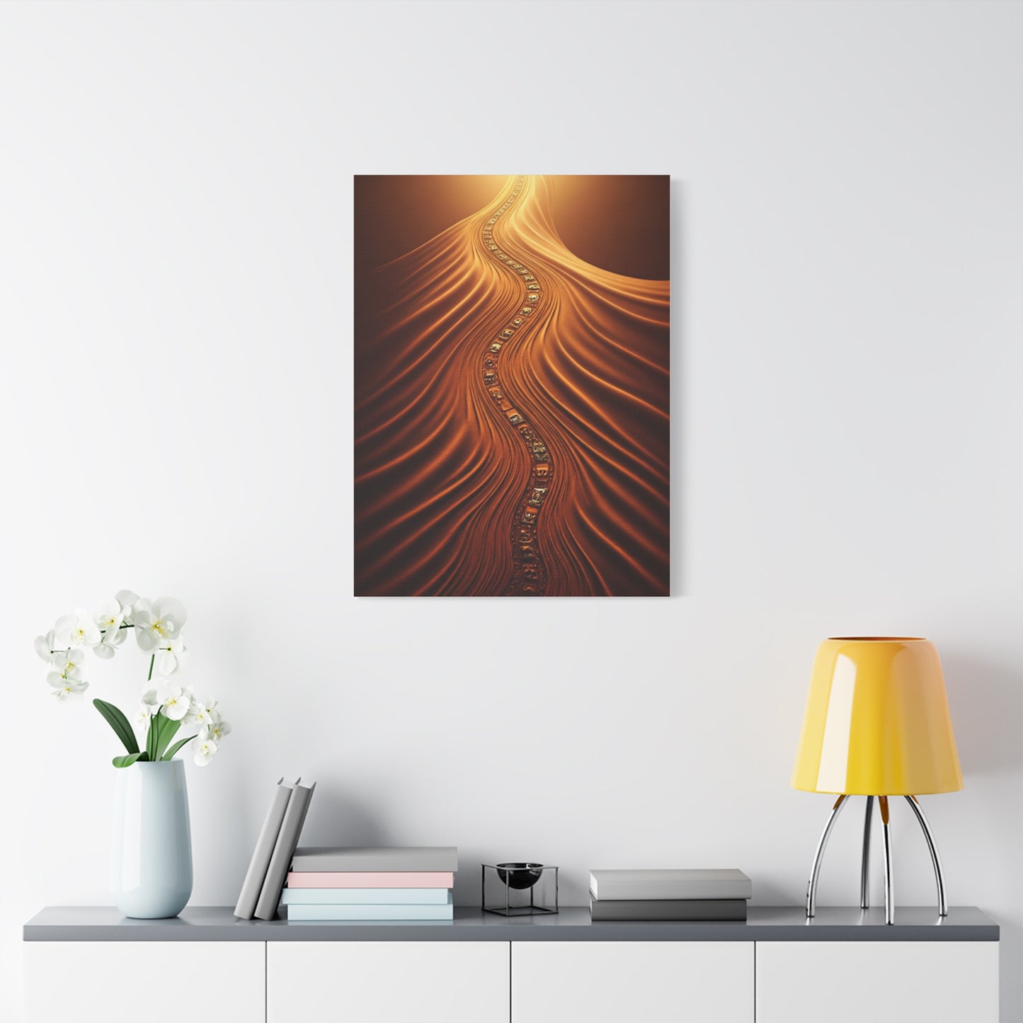 Path of Light Through the Desert Wall Art & Canvas Prints