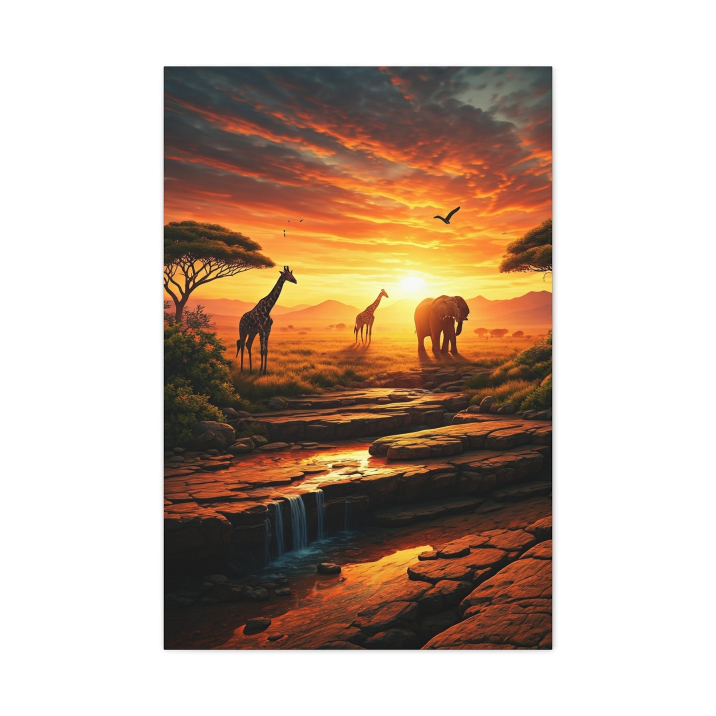 Sunset Wings Over Water Wall Art & Canvas Prints