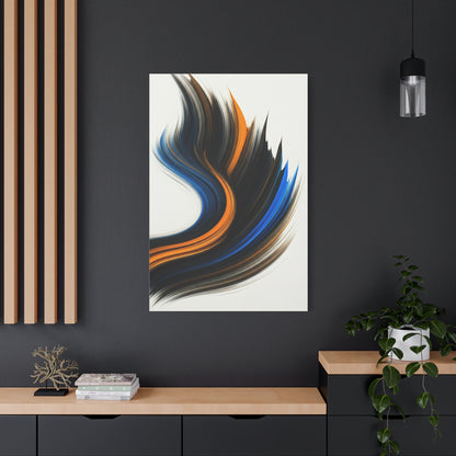 Blue and Gold Flow Abstract Wall Art & Canvas Prints