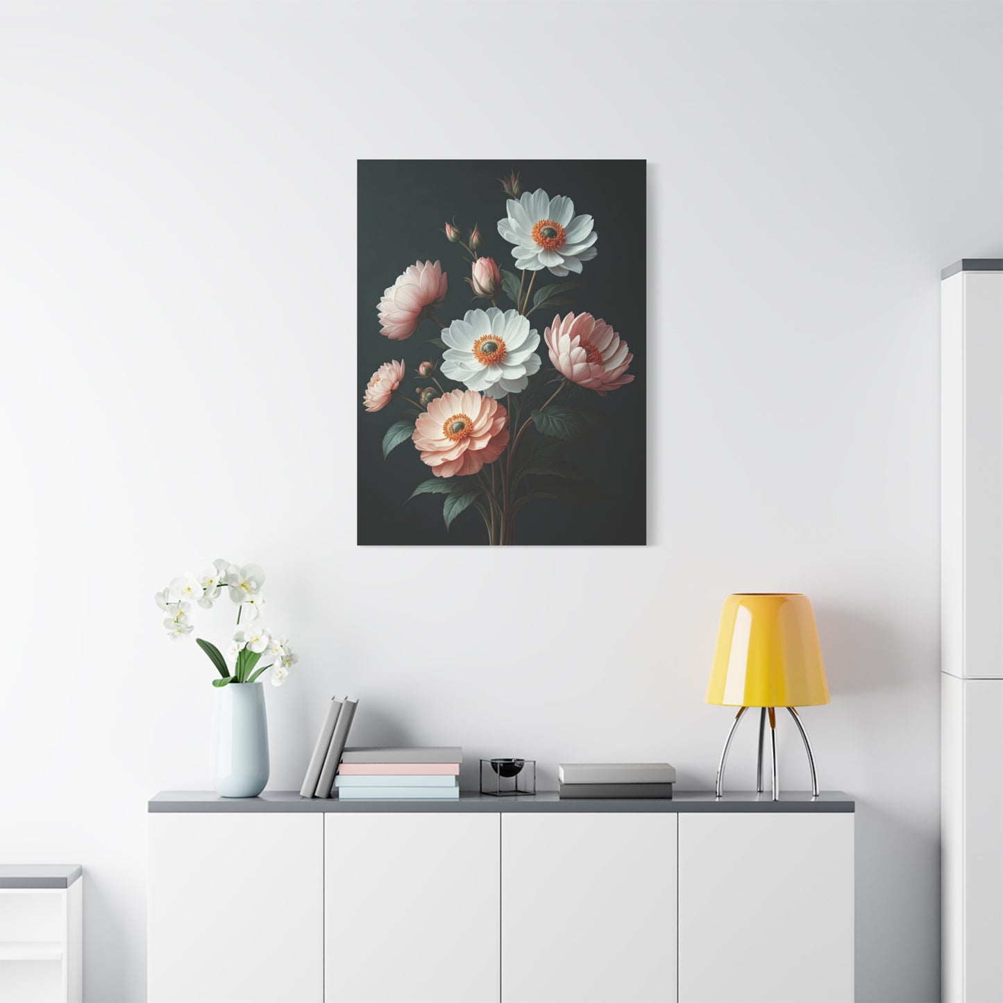 Midnight Bloom Elegance Wall Art & Canvas Prints