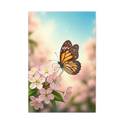 Spring Blossom Butterfly Wall Art & Canvas Prints