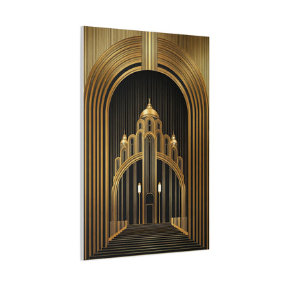 Golden Cathedral Deco Architecture Wall Art & Canvas Prints