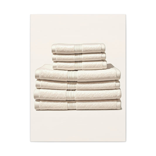 Neutral Linen Stack Wall Art & Canvas Prints