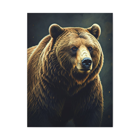 Dramatic Wilderness Grizzly Canvas Wall Art & Canvas Prints