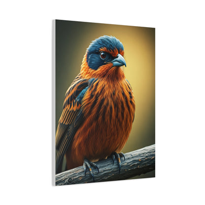 Golden Chest Songbird Portrait Wall Art & Canvas Prints