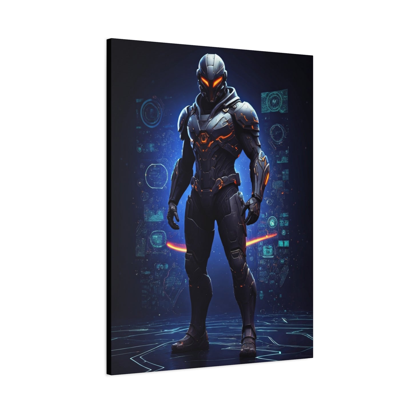 Futuristic Armored Sentinel Wall Art & Canvas Prints