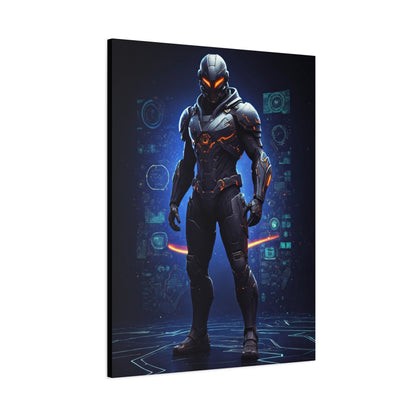 Futuristic Armored Sentinel Wall Art & Canvas Prints