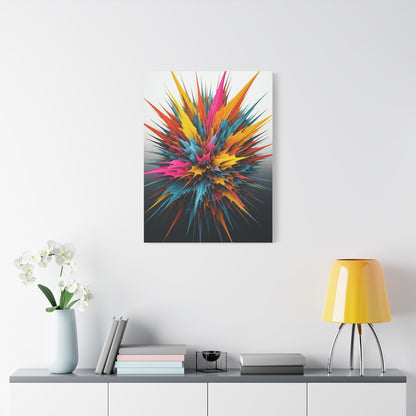 Explosive Color Bloom Abstract Wall Art & Canvas Prints