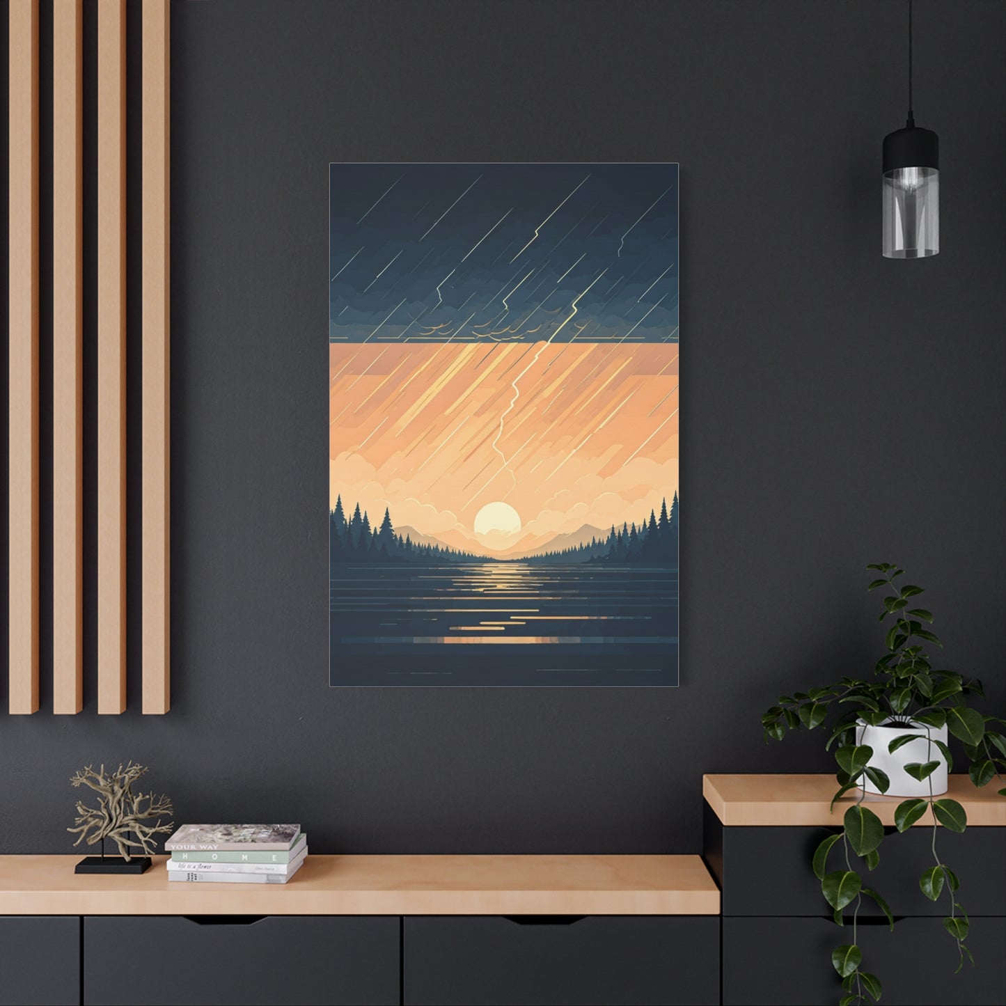Rainfall at Dusk Wall Art & Canvas Prints