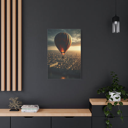 Hot Air Balloon City Horizon Wall Art & Canvas Prints