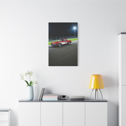 1962 Chevrolet Corvette C1 Night Circuit Racer Wall Art & Canvas Prints