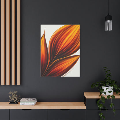 Golden Ember Bloom Abstract Wall Art & Canvas Prints