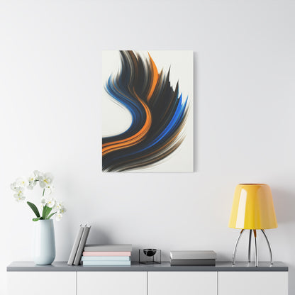 Blue and Gold Flow Abstract Wall Art & Canvas Prints