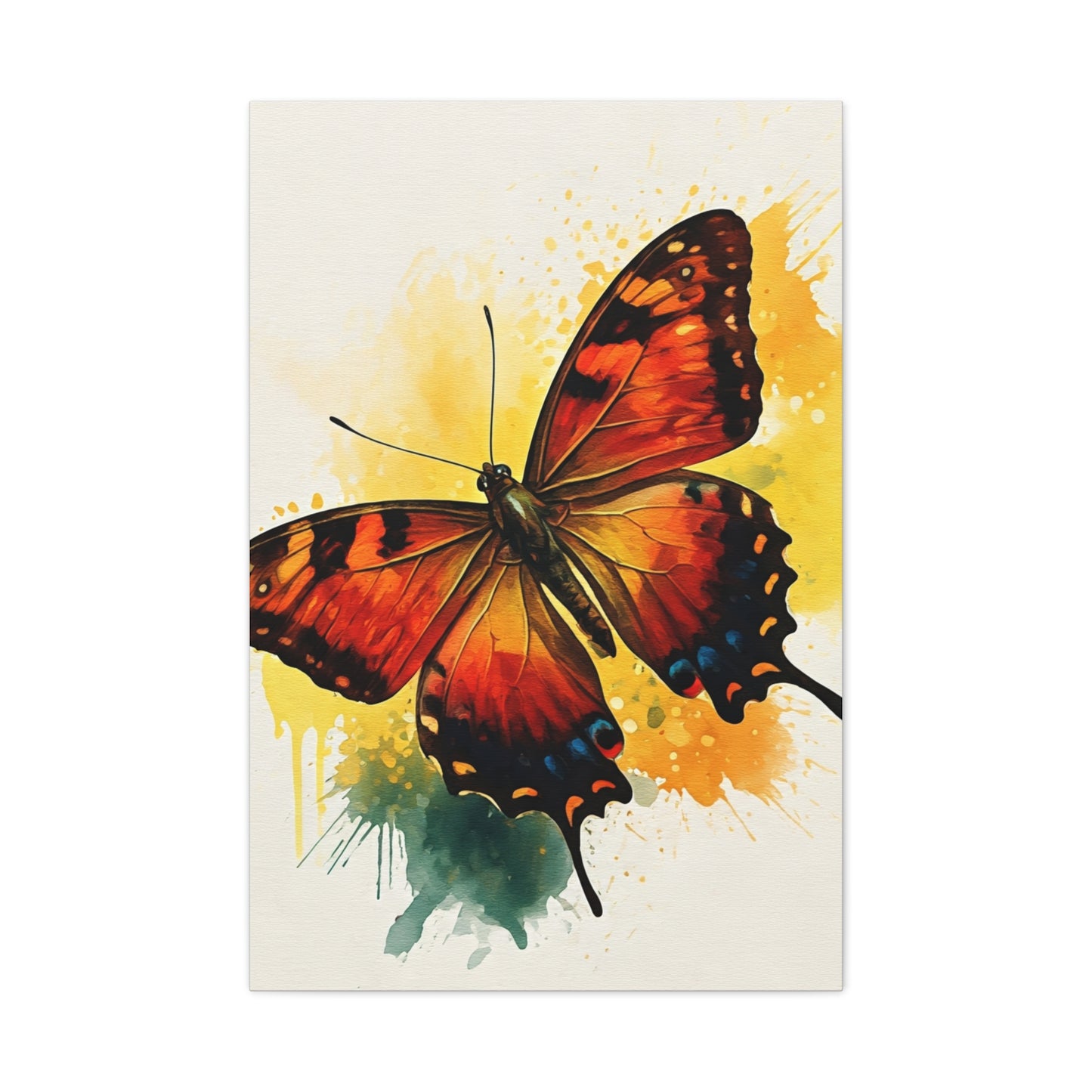 Abstract Flying Butterfly Art Wall Art & Canvas Prints