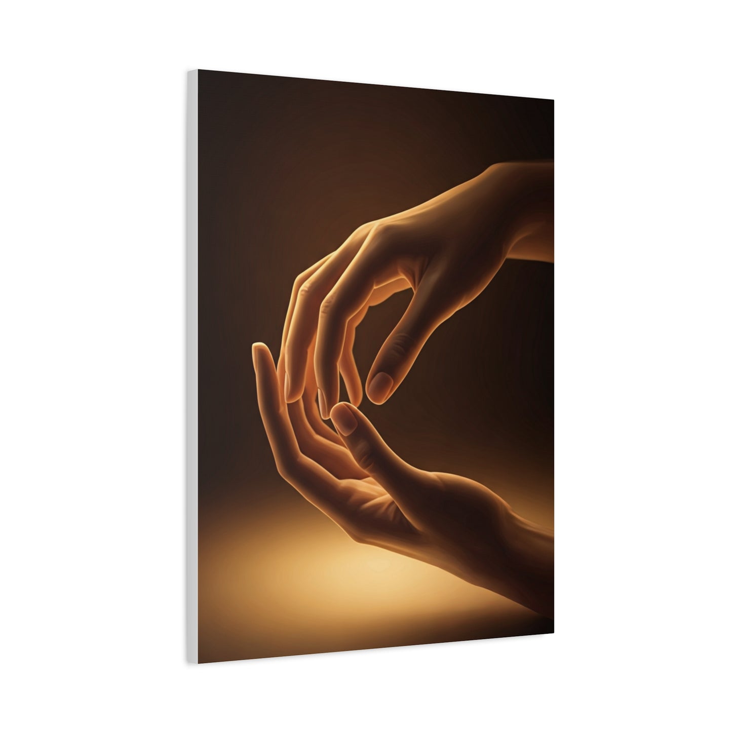 Gentle Touch Connection Hands Wall Art & Canvas Prints