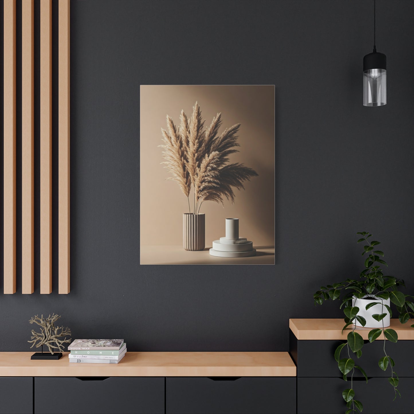 Pampas Grass Neutral Still Life Wall Art & Canvas Prints