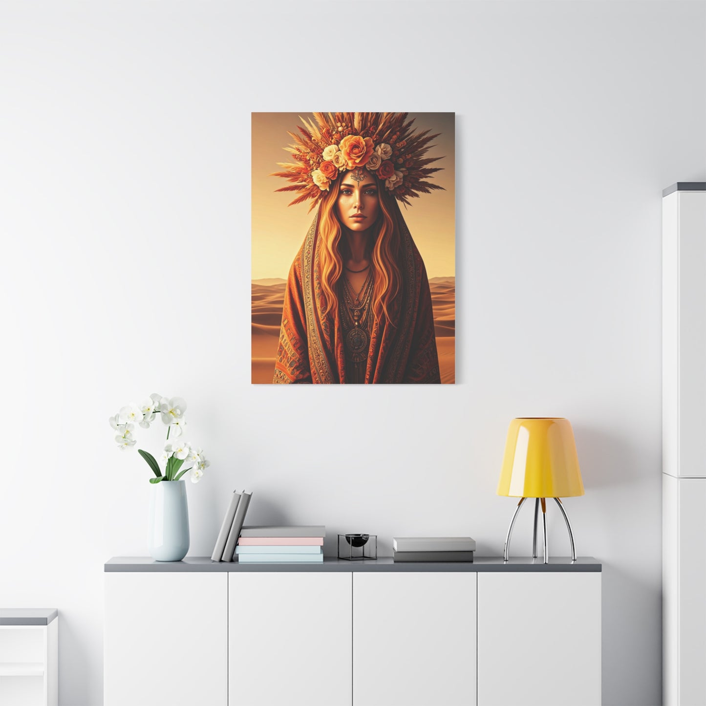 Bohemian Floral Crown Muse Wall Art & Canvas Prints