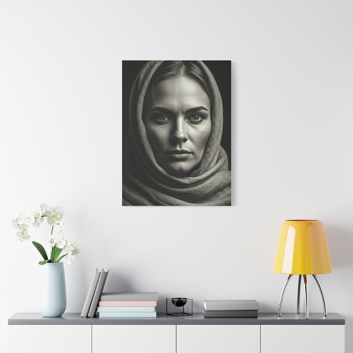 Veiled Woman with Calm Gaze Wall Art & Canvas Prints