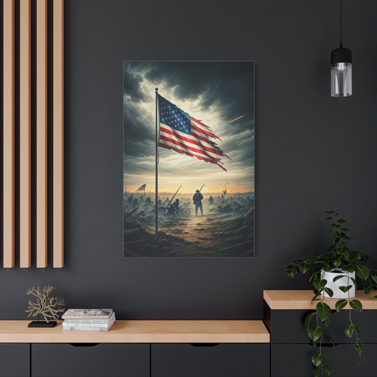 Battlefield Patriot Flag Tribute Wall Art & Canvas Prints