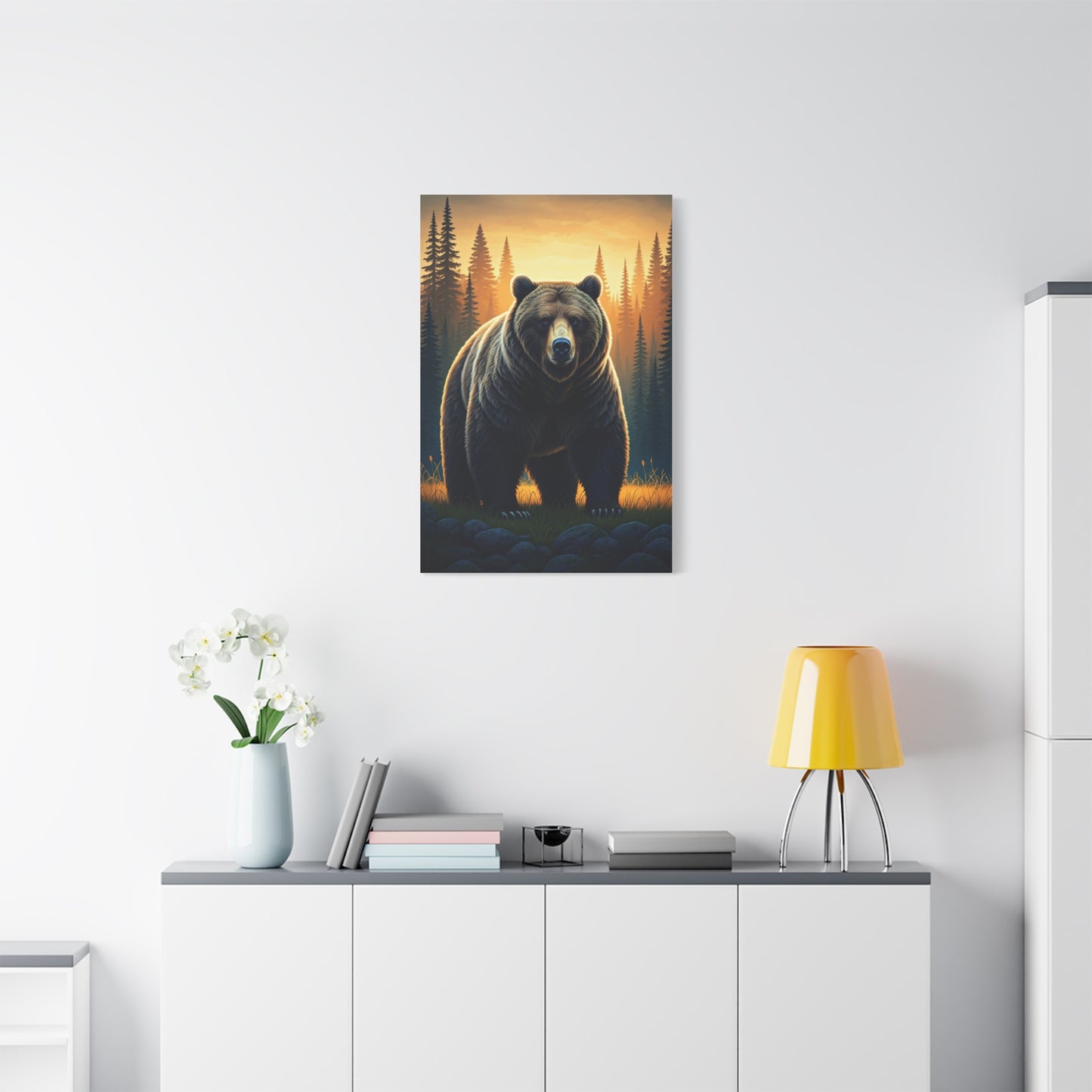Calm Forest Bear Portrait Wall Art & Canvas Prints