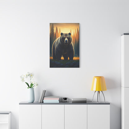 Calm Forest Bear Portrait Wall Art & Canvas Prints