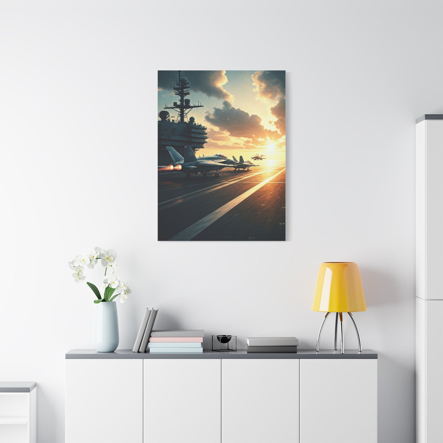 Aircraft Carrier Launch Mission Wall Art & Canvas Prints