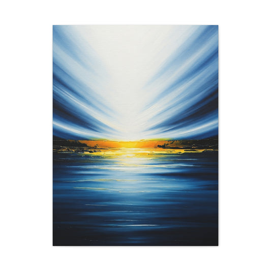 Radiant Horizon Abstract Seascape Wall Art & Canvas Prints