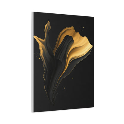 Golden Flow Abstract Form Wall Art & Canvas Prints