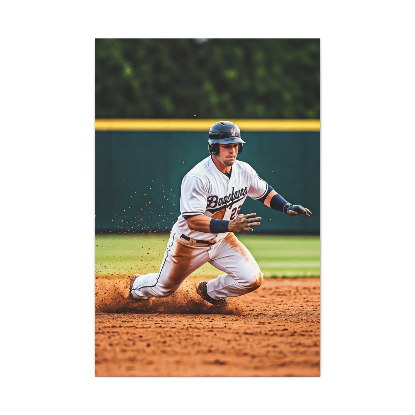 Baseball Slide Into Base Champion Wall Art & Canvas Prints