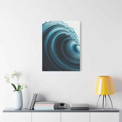 Deep Tidal Spiral Abstract Wall Art & Canvas Prints