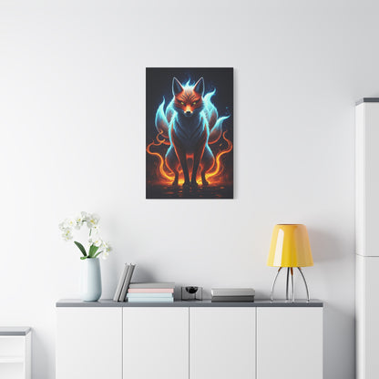 Spirit Flame Fox Wall Art & Canvas Prints