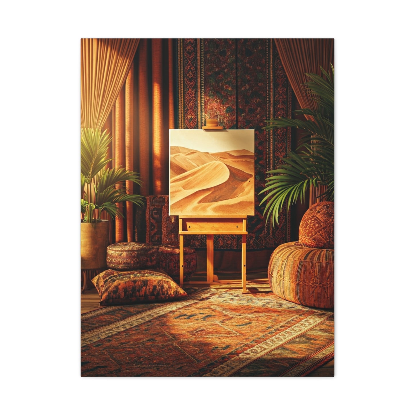 Bohemian Desert Studio Interior Wall Art & Canvas Prints