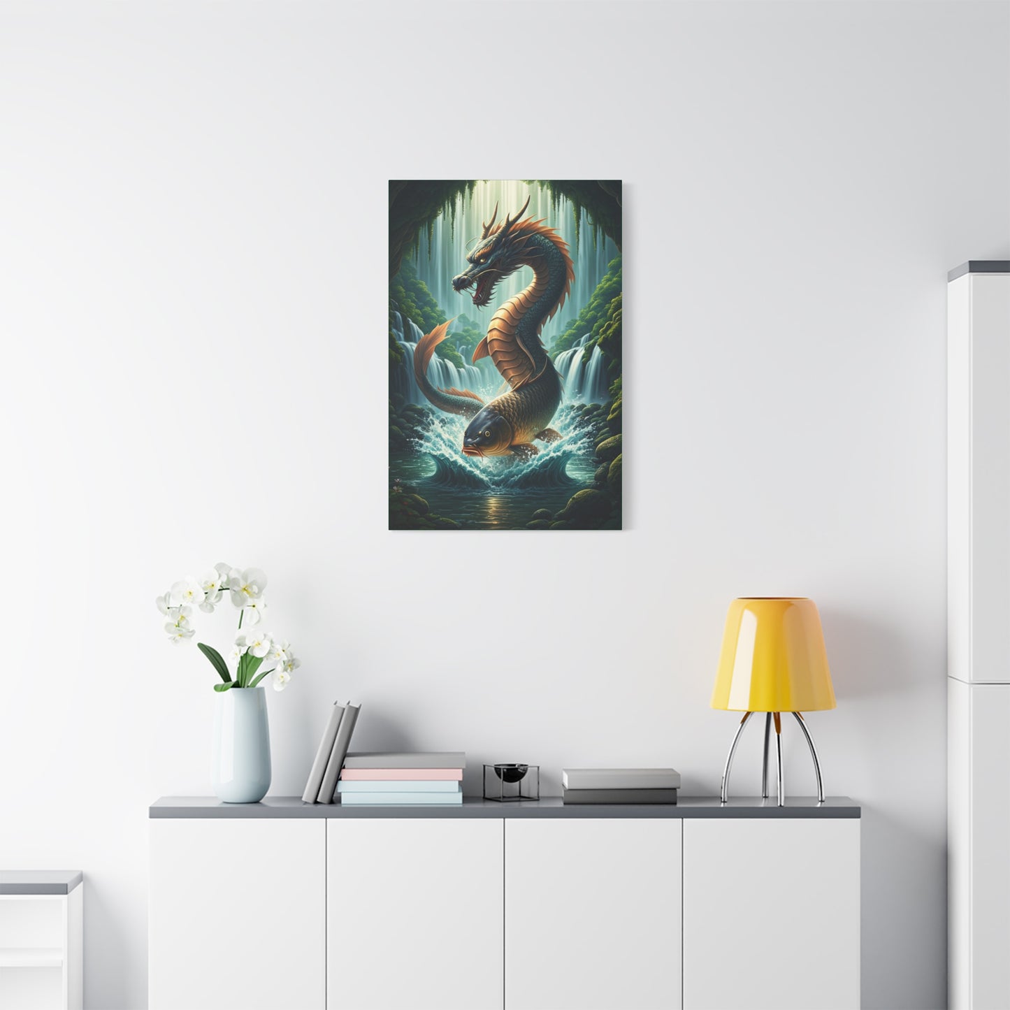 Dragon of the Emerald Falls Wall Art & Canvas Prints