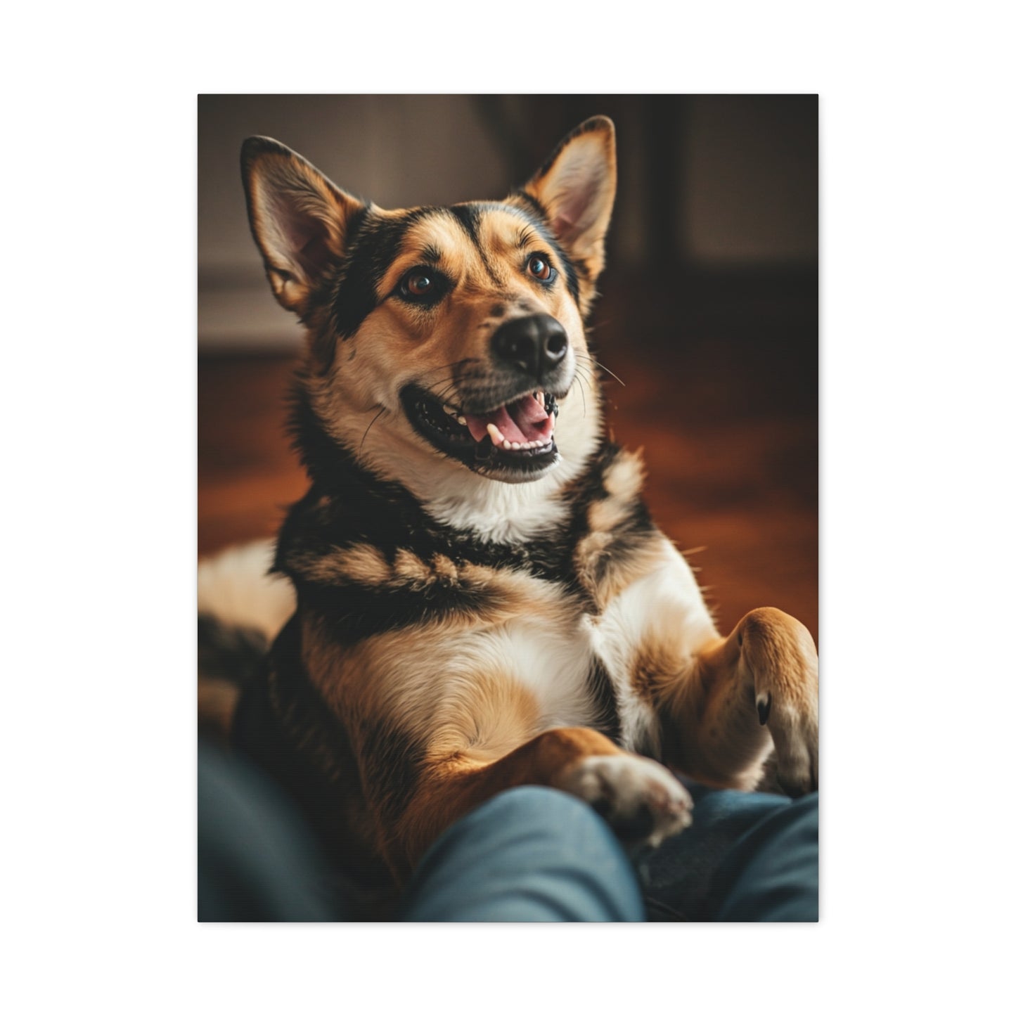 Happy Paws Cuddle Moment Wall Art & Canvas Print