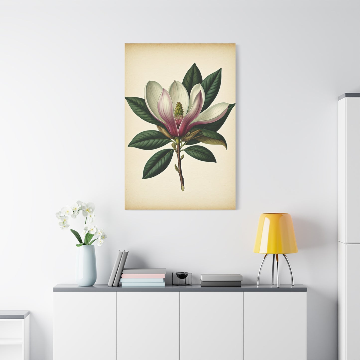 Magnolia Flower Cross Section Wall Art & Canvas Prints