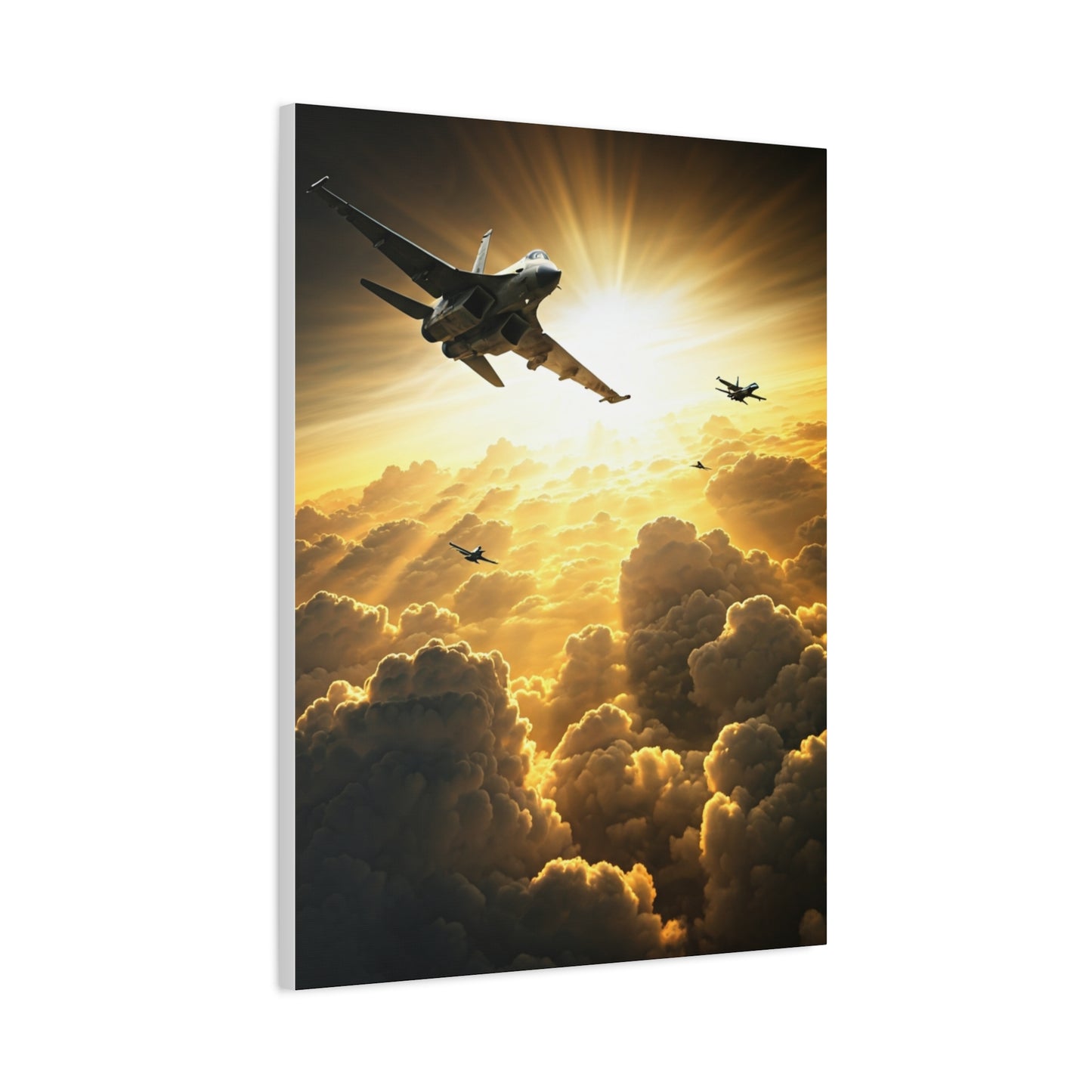 Golden Breakthrough Aerial Mission Wall Art & Canvas Prints