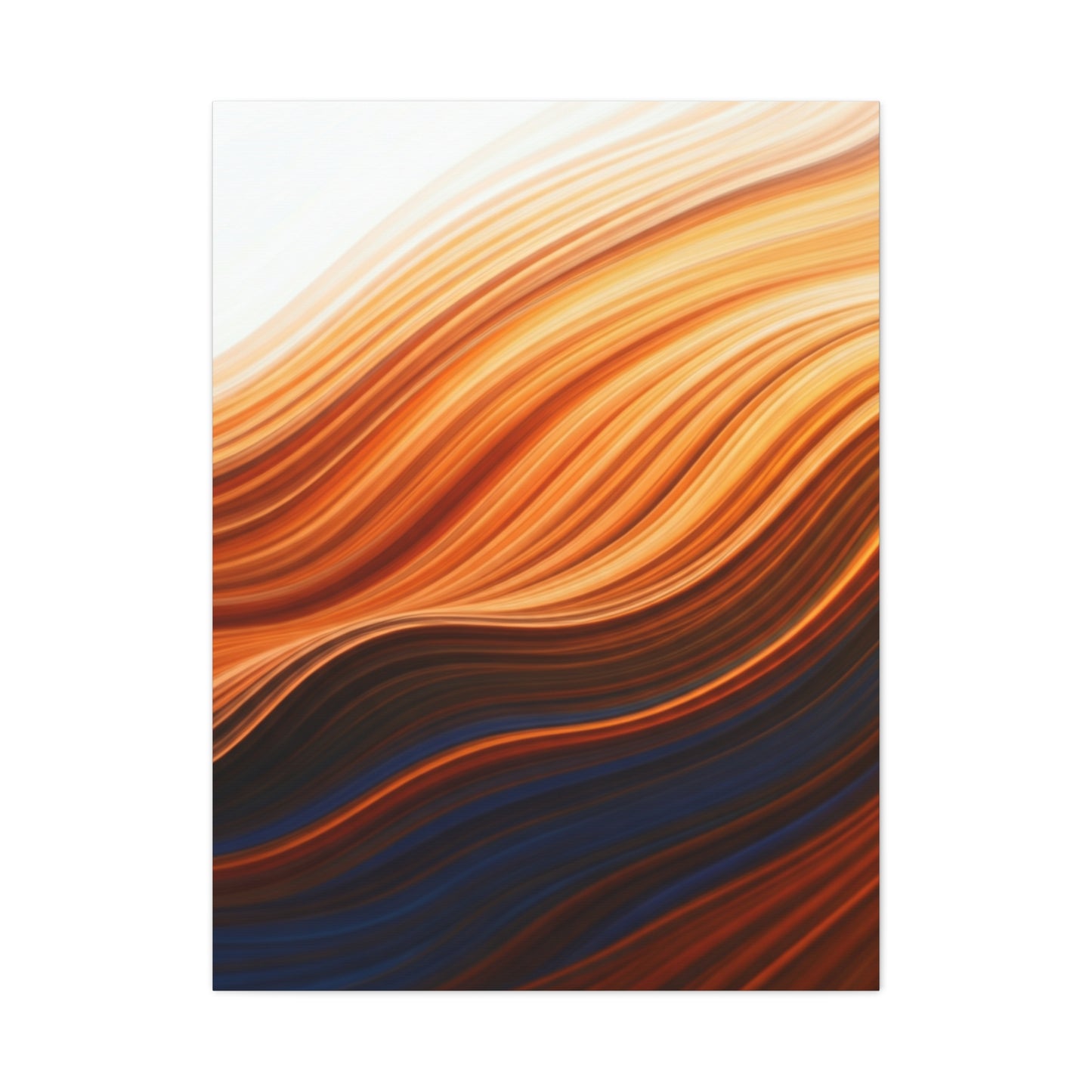 Warm Layered Wave Abstract Wall Art & Canvas Prints