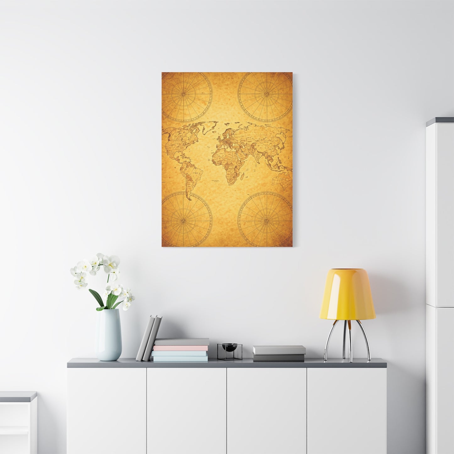 Golden Compass Mandala Wall Art & Canvas Prints