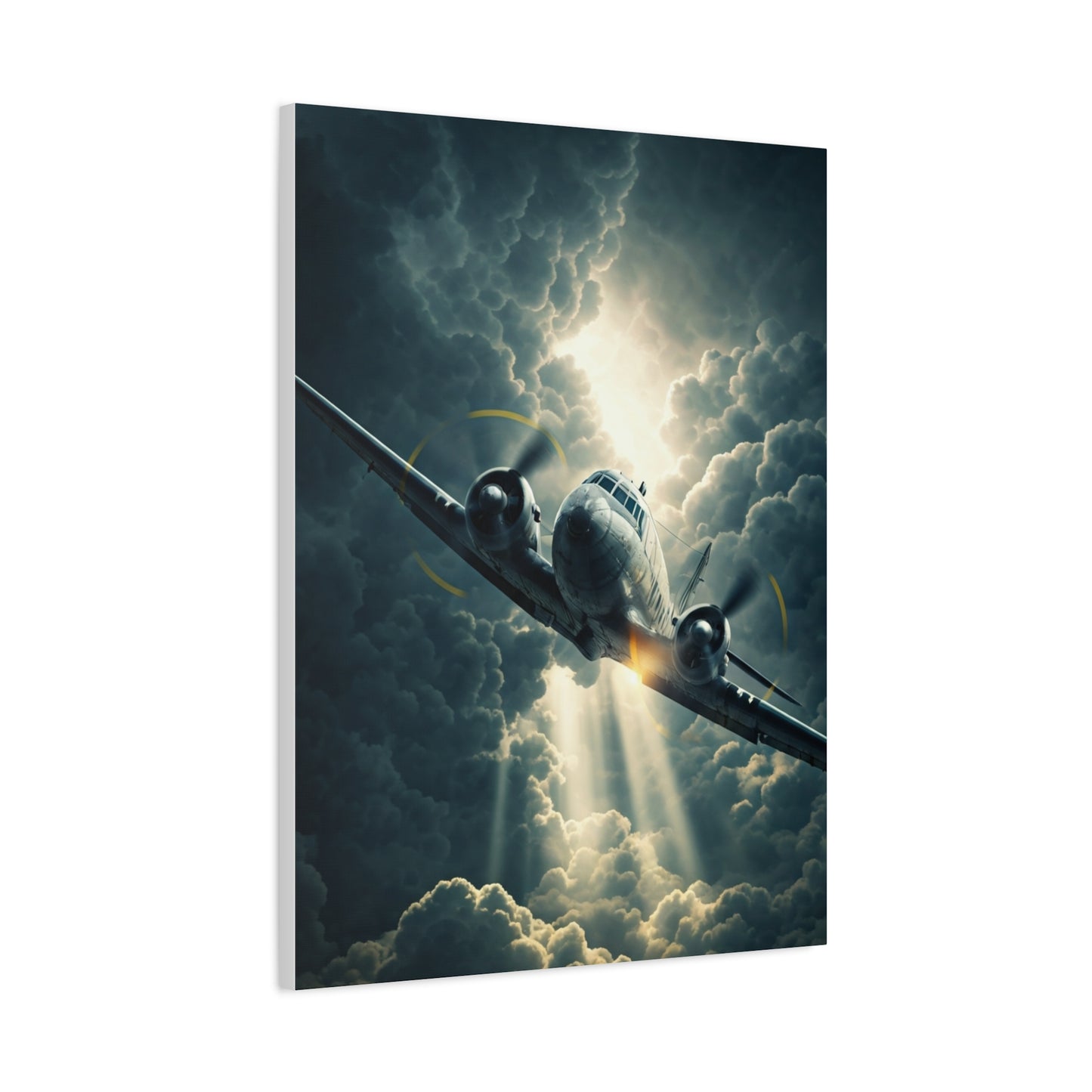 Lightning Storm Fighter Flight Wall Art & Canvas Prints
