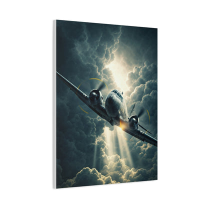 Lightning Storm Fighter Flight Wall Art & Canvas Prints