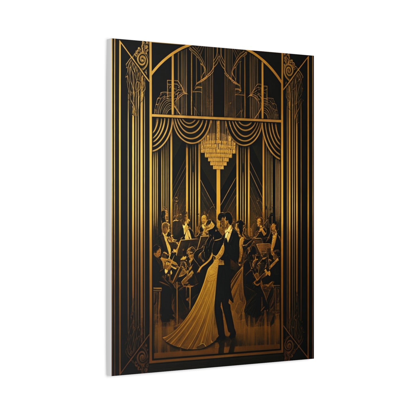 Midnight Ballroom Elegance Art Deco Wall Art & Canvas Prints