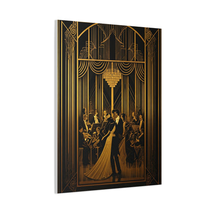 Midnight Ballroom Elegance Art Deco Wall Art & Canvas Prints