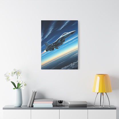 High-Speed Fighter Jet Sky Flight Wall Art & Canvas Prints