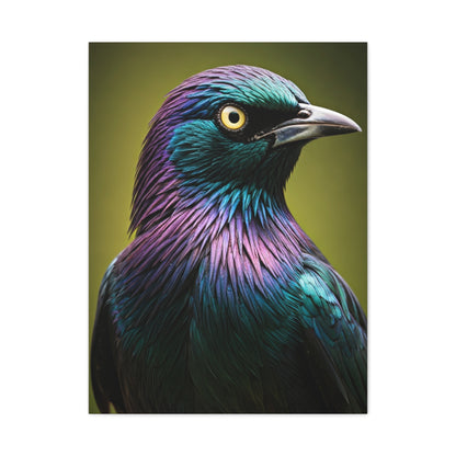Iridescent Pigeon Portrait Wall Art & Canvas Prints