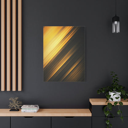 Golden Shadow Streaks Abstract Wall Art & Canvas Prints