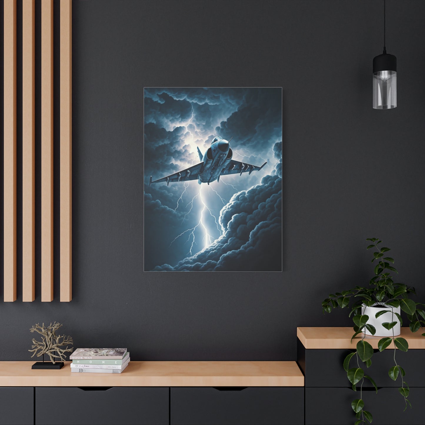 Lightning Strike Fighter Jet Wall Art & Canvas Prints