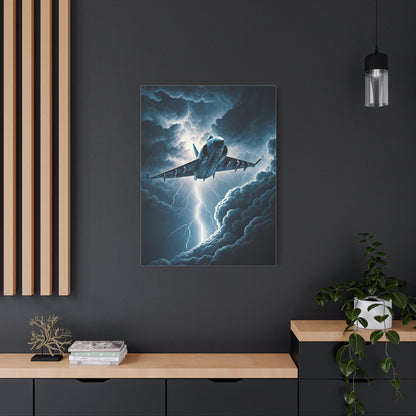 Lightning Strike Fighter Jet Wall Art & Canvas Prints