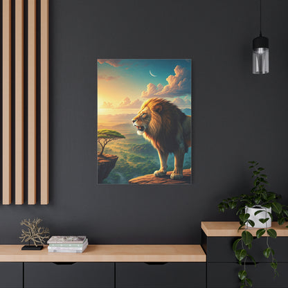 Lion Over the Horizon Majesty Wall Art & Canvas Prints