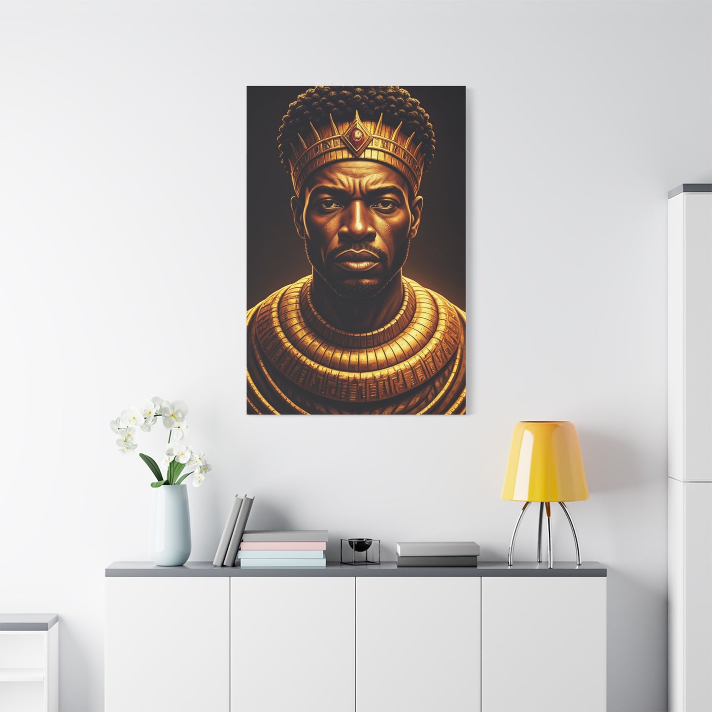 Golden Sovereign King Portrait Wall Art & Canvas Prints